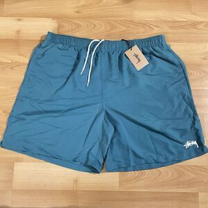 Stussy Stock Water Shorts Swim Trunks Men’s Size XXL Blue 7” Inseam NEW